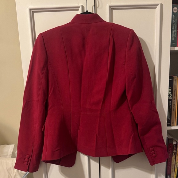 White House Black Market Vibrant Red Blazer - Picture 3 of 3